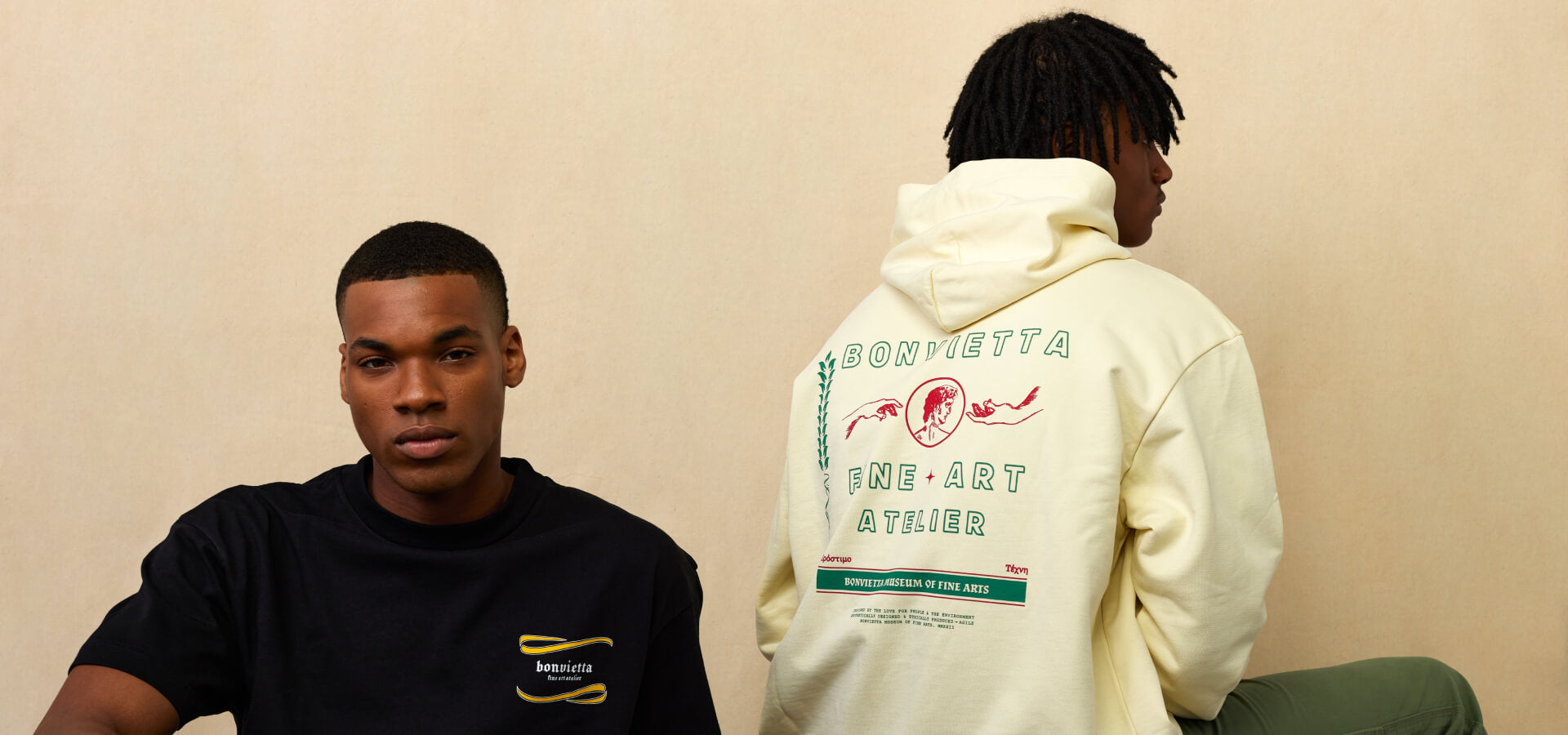 Bonvietta Ribbon Logo Tee + Museum of Fine Art Hoodie Lookbook