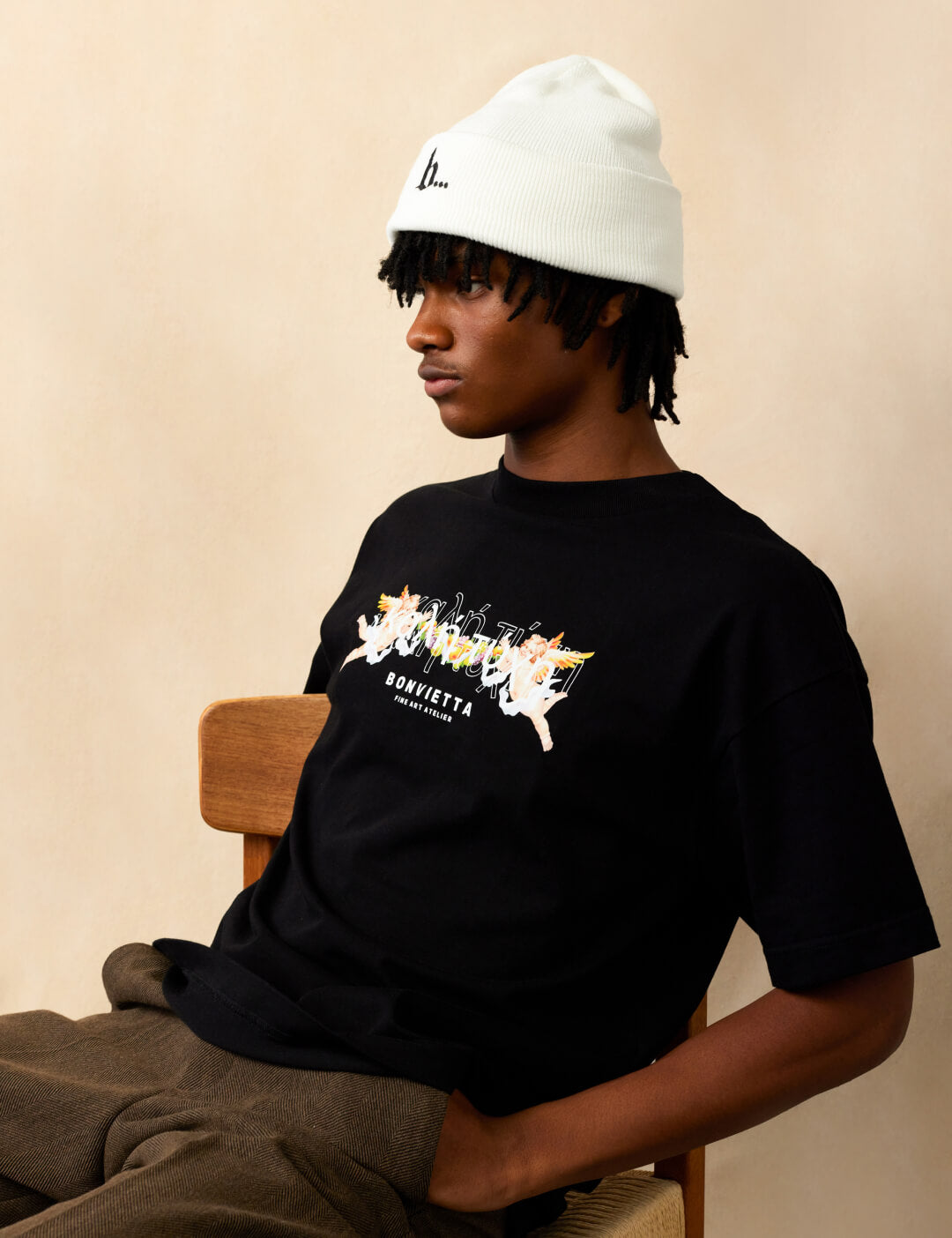 Bonvietta Flying Cherub Tee Lookbook 1