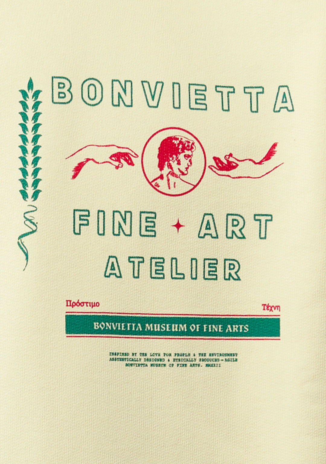 Bonvietta Museum Of Fine Art Hoodie Close Up