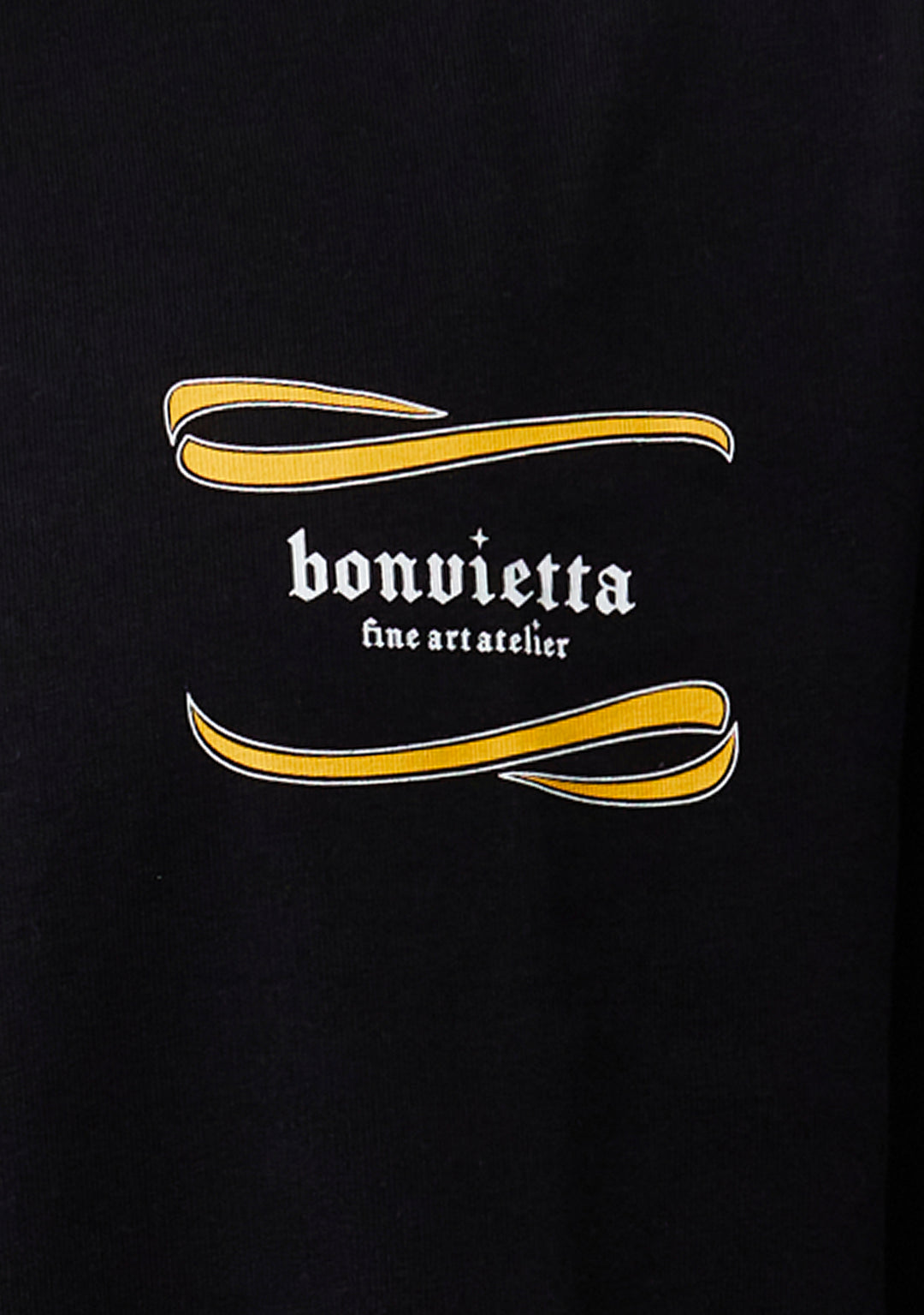Bonvietta Ribbon Logo Tee Close Up