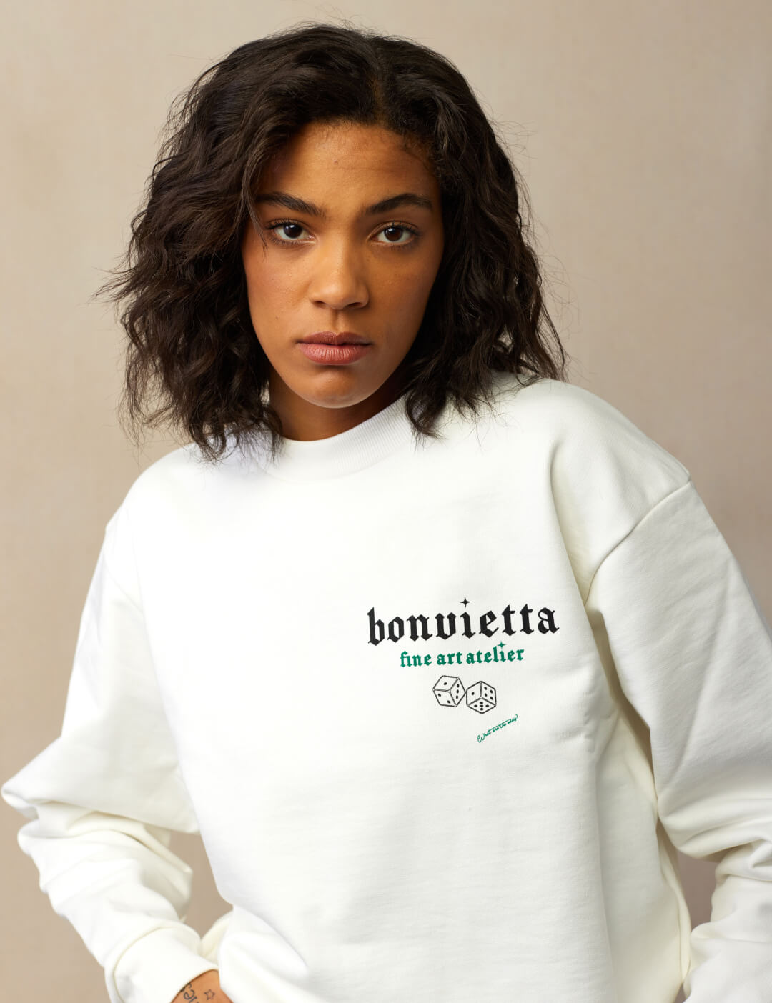 Bonvietta What are the odds? Dice Sweatshirt Lookbook