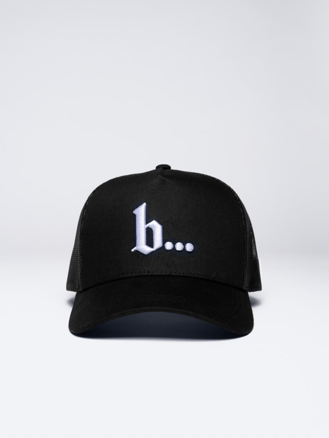 Bonvietta Ellipsis Trucker Hat Front View